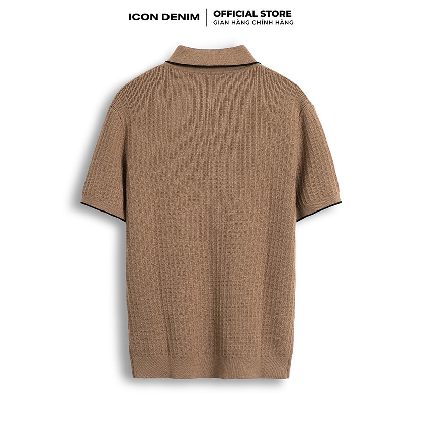 Áo Polo Nam ICON DENIM Chất Len Dáng Slim-fit Cổ Chữ V Phối Viền | BigBuy360 - bigbuy360.vn