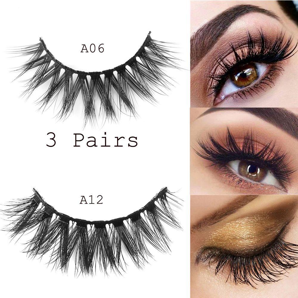 Lông Mi Giả Dày Và Dài Trang Điểm Thủ Công BSUNS