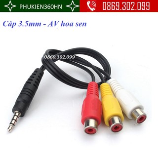 Cáp chuyển từ cổng 3.5mm sang AV hoa sen