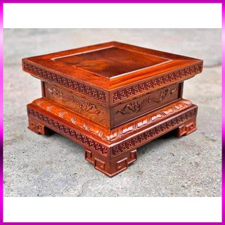 Đế kê tượng, kê loa gỗ hương đá cao 20cm