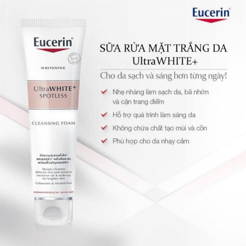 Sữa rửa mặt sáng da Eucerin UlTraWHITE + SPOTLESS 150G | BigBuy360 - bigbuy360.vn