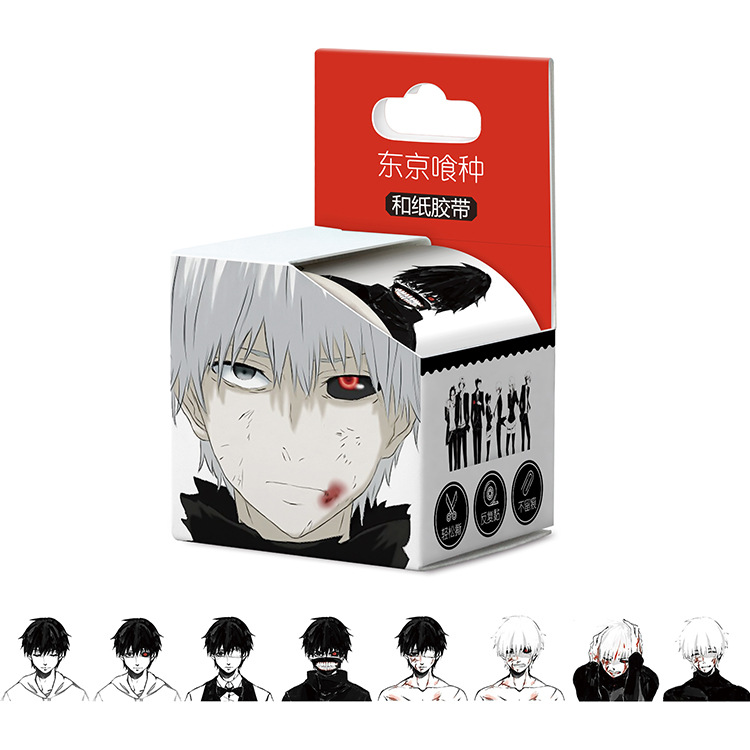 Cuộn Băng Dính Washi 4cm Hình Anime Trang Trí Sổ Tay