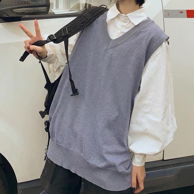 Áo GiLe Trơn Unisex Không Kèm Áo Trong