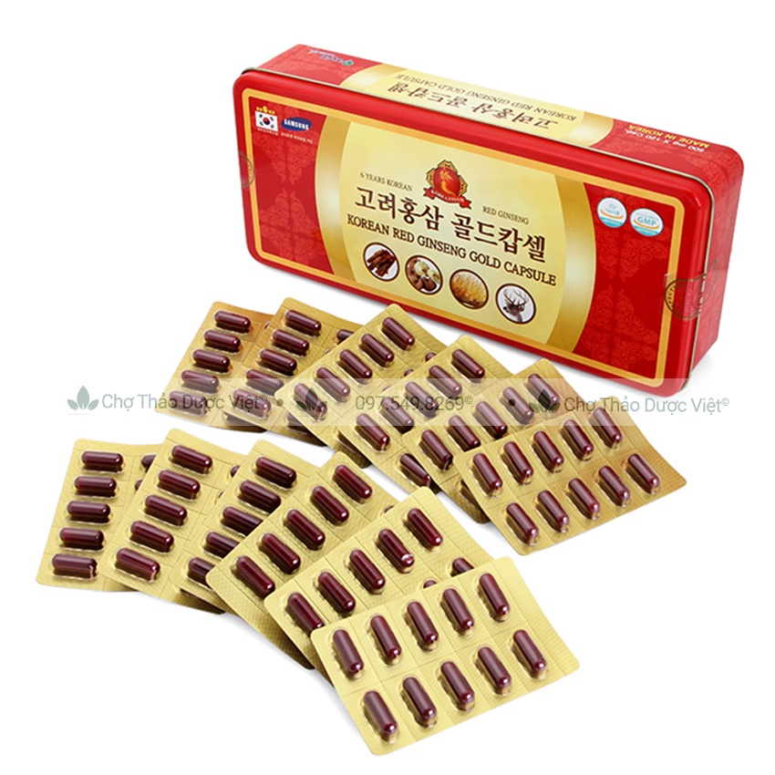 Sâm nhung linh chi đông trùng hạ thảo - Hộp 120v - Chợ Thảo Dược Việt