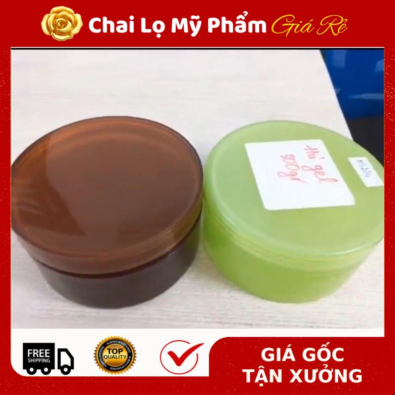 Hủ Đựng Kem ❤ RẺ VÔ ĐỊCH ❤ Hũ đựng kem Gel Nâu,Xanh 300g chiết mỹ phẩm , phụ kiện du lịch