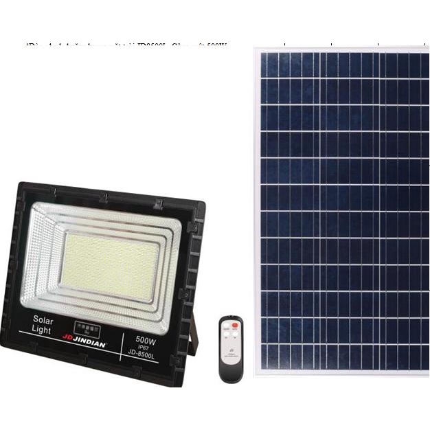 Đèn năng lượng mặt trời, đèn ngoài trời sân vườn THẾ HỆ MỚI chính hãng JINDIAN JD-8500L 500W - - MỚI 2023