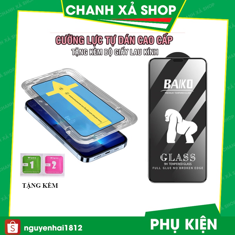 Kính Cường lực iphone full màn kingkong baiko và cường lực tự dán Blue Arrow 8plus 7plus x xsmax 11 12 13 pro max promax