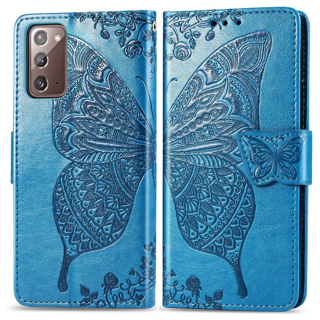 Case for Samsung Galaxy S20 FE / Note 20 / Note 20 Ultra / S20 / S20 Plus / S20 Ultra / S10 / 10 Plus, Butterfly Flip Cover for Samsung Galaxy S20 FE / Note 20 / Note 20 Ultra / S20 / S20 + / S20 Ultra / S10 / S10 +
