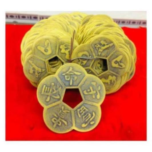 Đồng Tiền xu Hoa Mai phong thủy may mắn Mai Hoa Kim Tiền. | BigBuy360 - bigbuy360.vn