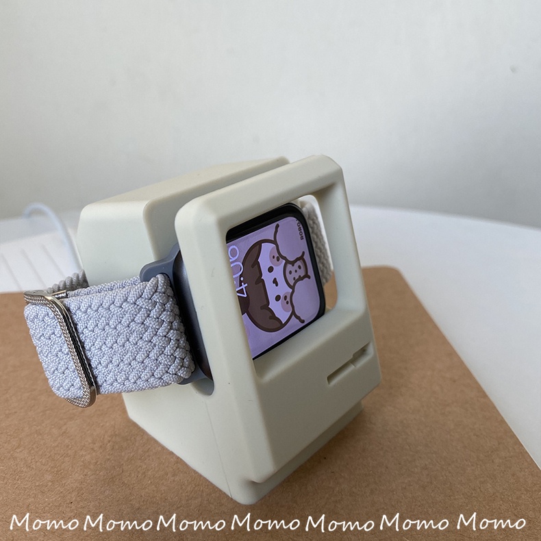 Đế Sạc Đồng Hồ Smart Watch Series 7 6 Se 5 4 3 2 1 Bằng Silicone Chất Lượng Cao