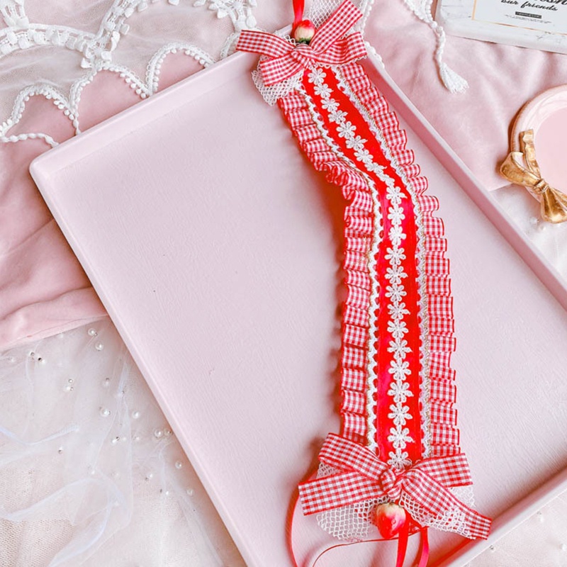Băng Đô Ren Xếp Ly Nhiều Màu Sắc Phong Cách Lolita Dành Cho Nữ