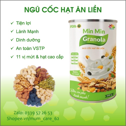 Ngũ Cốc Hạt GRANOLA MINMIN
