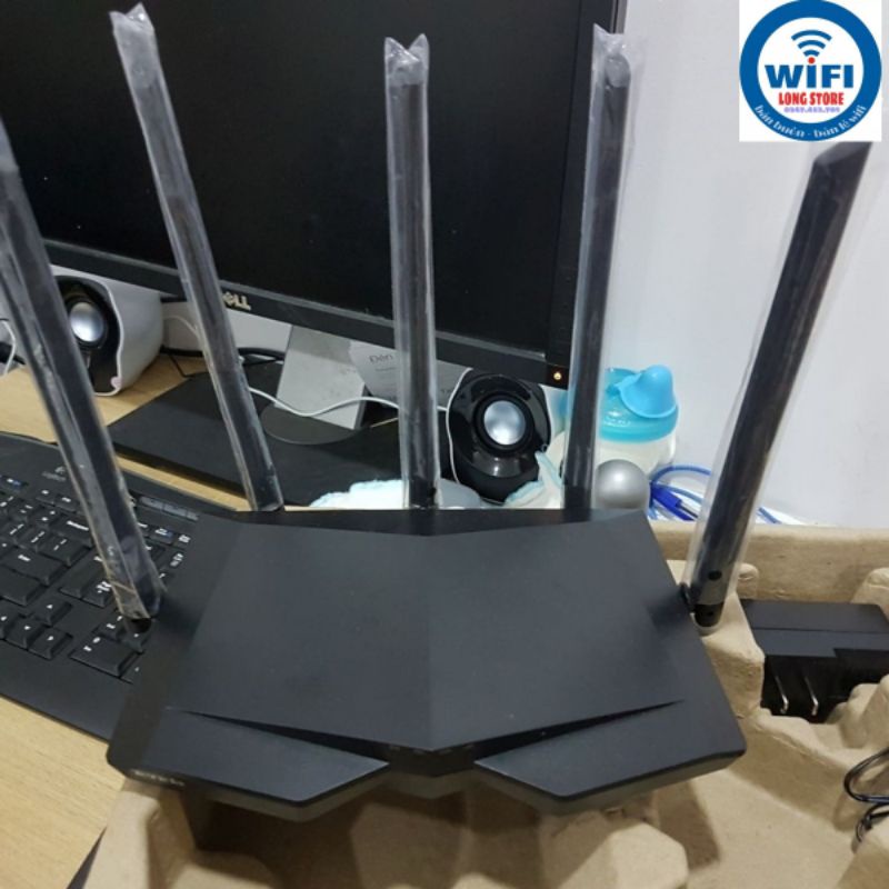 Bộ Kích Sóng Wifi Repeater,Roter wifi TP-Link 6300 1200mbs 4 râu 2 băng tần xuyên tường