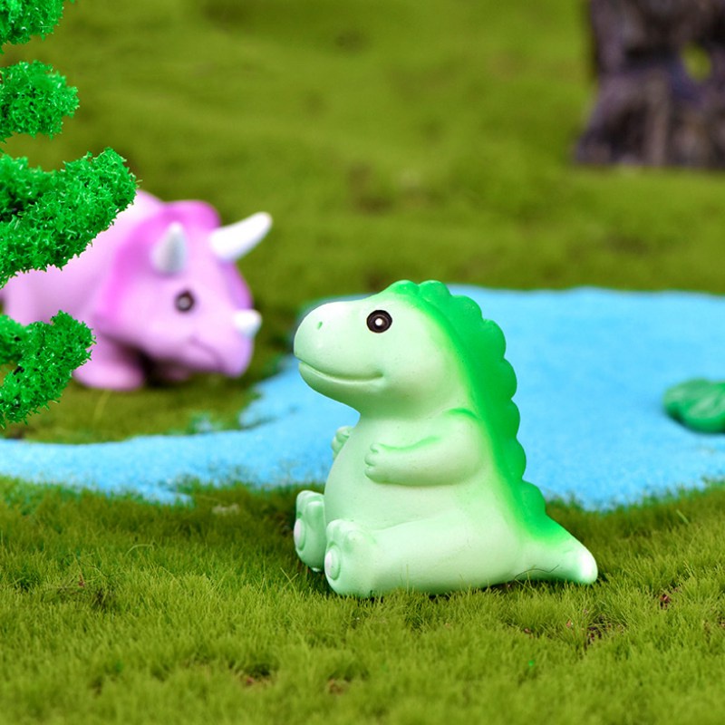 Đồ trang trí khủng long cổ dài trang trí tiểu cảnh