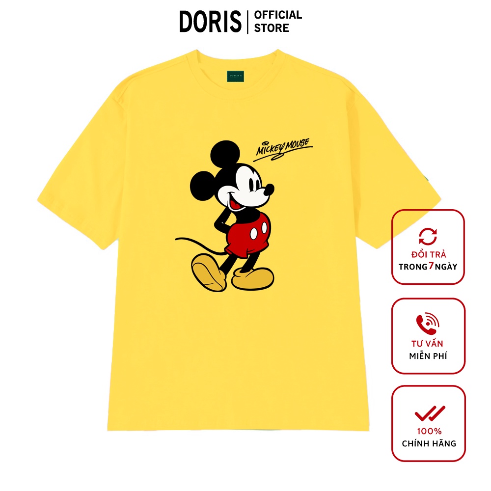 Áo phông thiết kế MICKEY MOUSE chất liệu cotton 100% áo phông form rộng DORRIS N