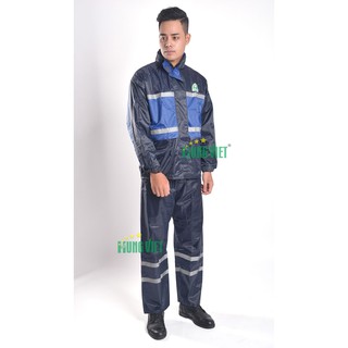 Áo mưa 2 lớp phản quang