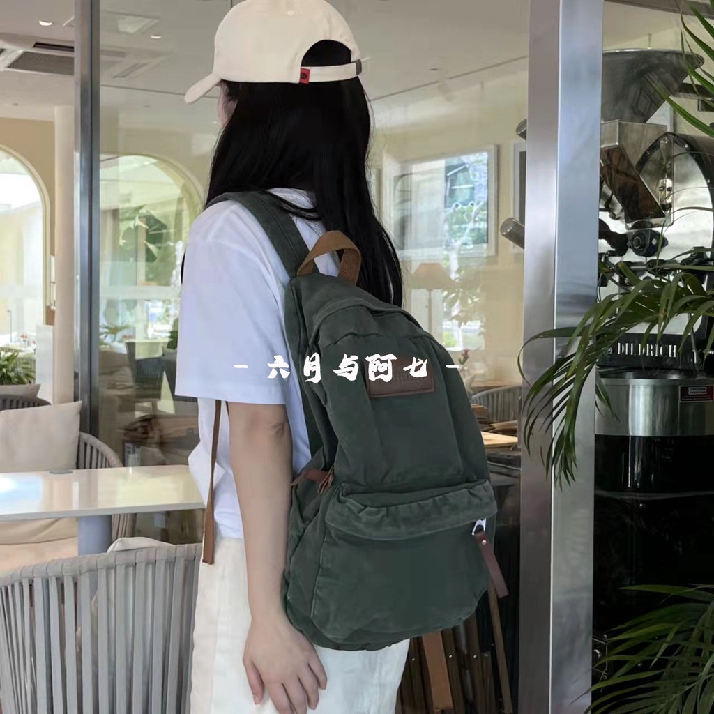 Ba Lô Canvas Thời Trang Retro Mỹ Cá Tính
