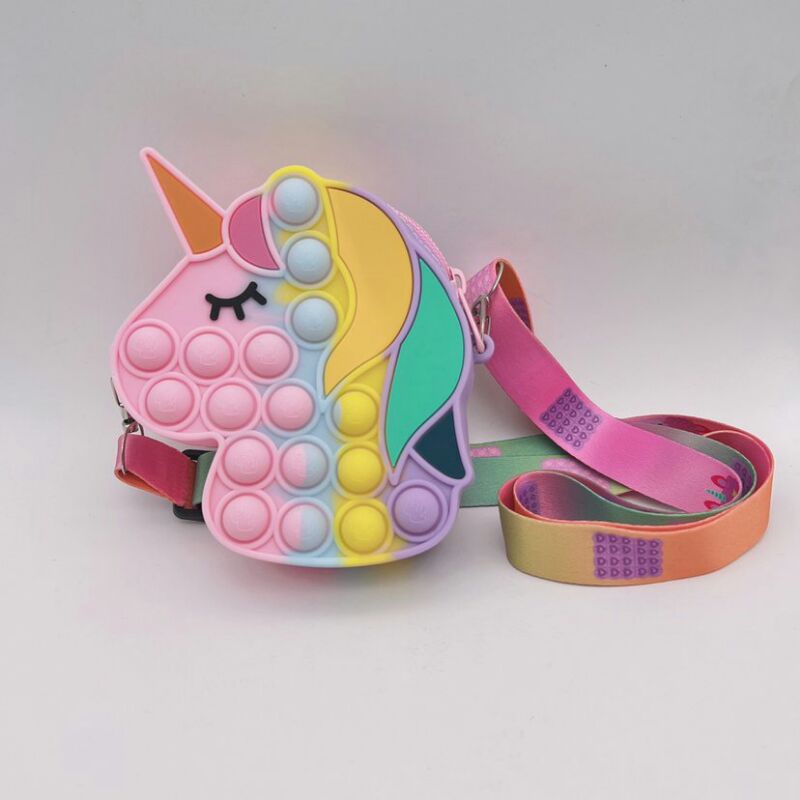 Túi silicon Pony phiên bản pop it cực xinh cho bé