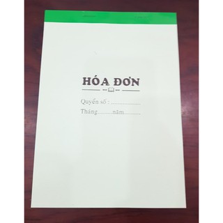 Hóa đơn 1 liên a5 14,5 x 20,5 cm 80 tờ