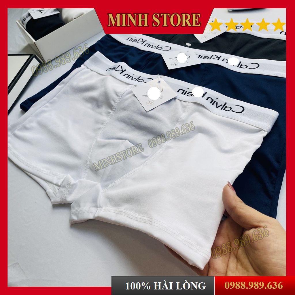 Quần lót nam Boxer thun lạnh co giãn 4 chiều, Quần sịp nam Boxer C.K cạp cao kháng khuẩn Big Size  SD01 - MS88