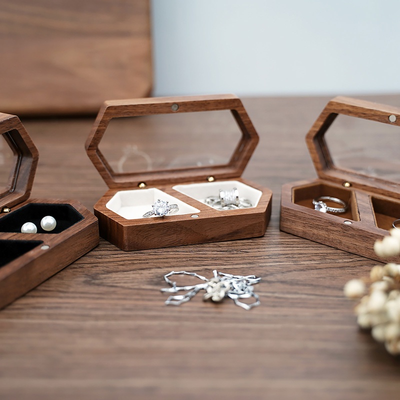 ✿ Hộp Đựng Trang Sức Nhẫn Đính Hôn Làm Quà Tặng Cho Bạn Gái