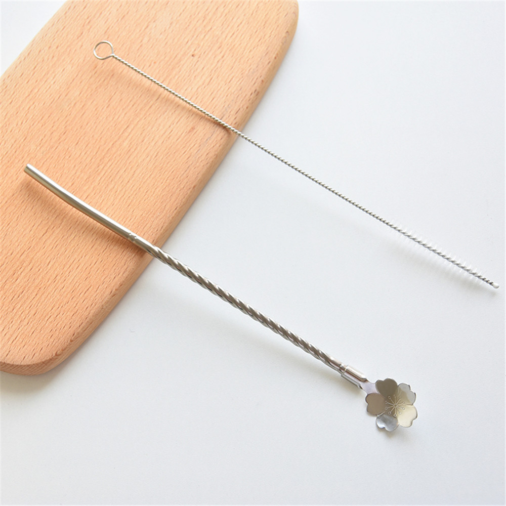 Thìa thép không gỉ 304 mạ titan dùng để khoáy thức uống trà sữa cà phê