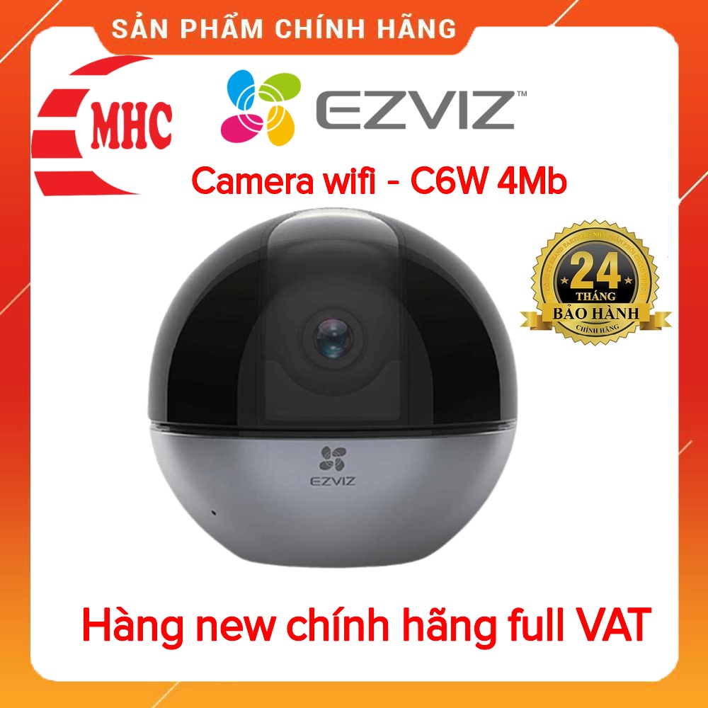 Camera EZVIZ CS-C6W IP Wifi 4MP EZVIZ C6W quay quét 360 độ,đàm thoại 2 chiều