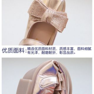 Giày búp bê đính nơ công chúa siêu sang