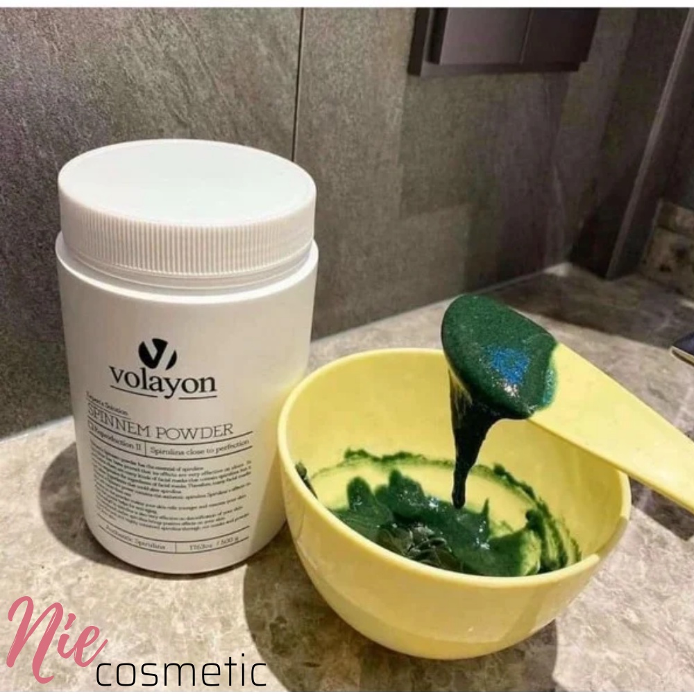 Mặt Nạ Tảo Xoắn Volayon Spinnem Xanh Lá- Xanh Biển - Màu Xám-Cam