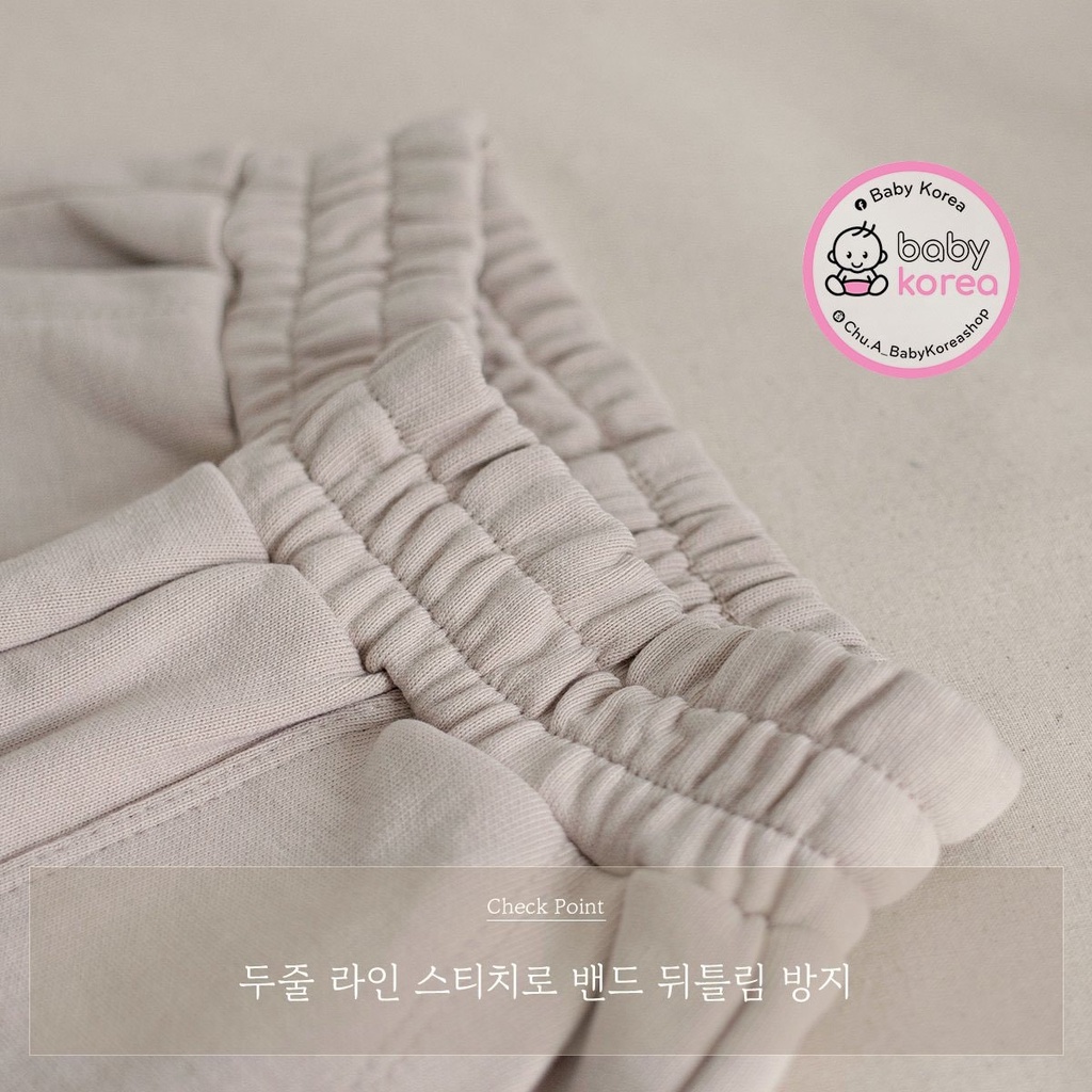 Bộ nỉ áo kèm quần trơn Steady Made in Korea cho bé trai bé gái 10-30kg chính hãng Hàn Quốc thời trang trẻ em BABYKOREA