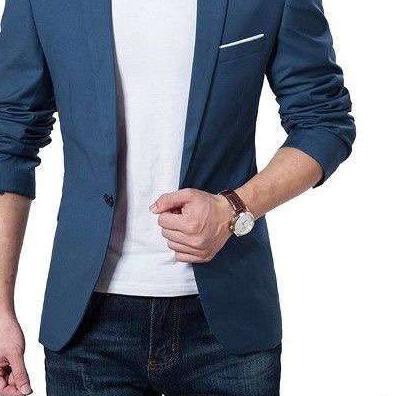 (Blazer Hugo) Áo Khoác Cotton Co Giãn Cho Nam Màu Sắc