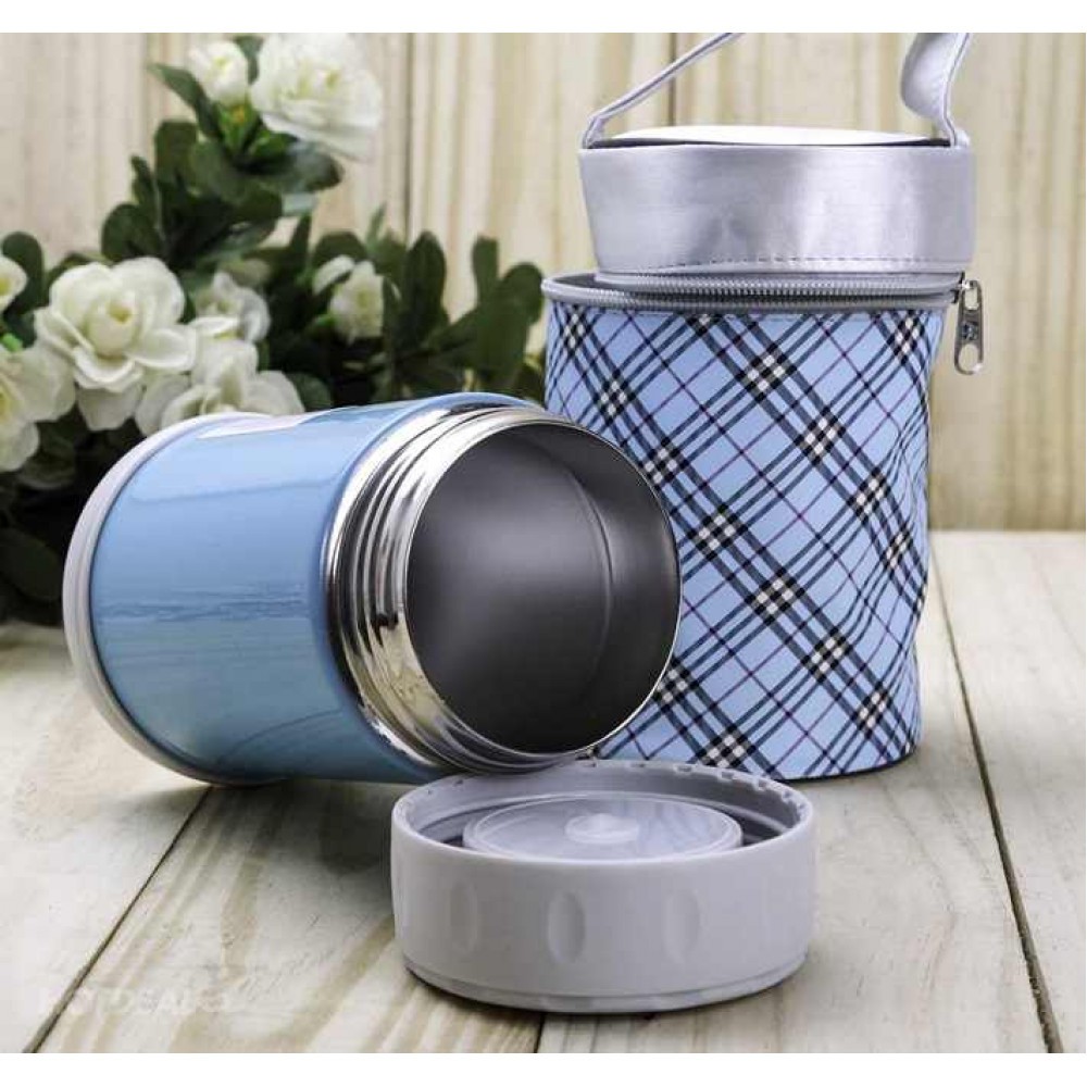 Bình đựng thức ăn giữ nhiệt hút chân không 500ml Elmich EL6844 kèm túi xách