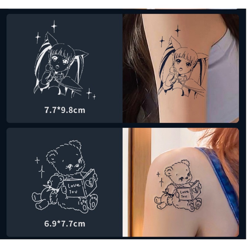 Bộ 29 hình xăm dán tạm thời 8x10 cm chống thấm nước có thể kéo dài đến 15 ngày JIAMIN Magic Tattoo