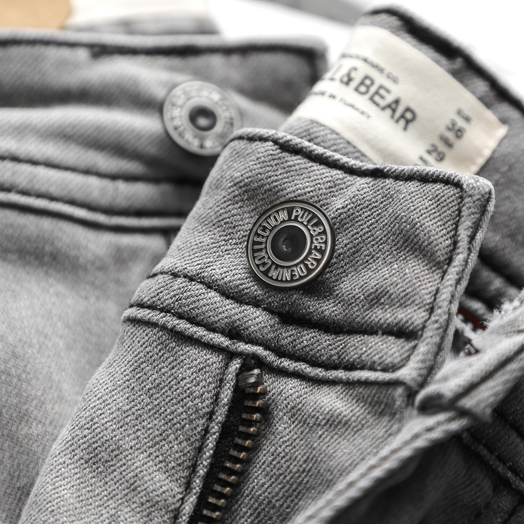 Quần Jean Nam PB xám khói (Form Slimfit,chất vải co dãn,ống quần 15-18cm,hàng VNXK) JPB2029 | BigBuy360 - bigbuy360.vn