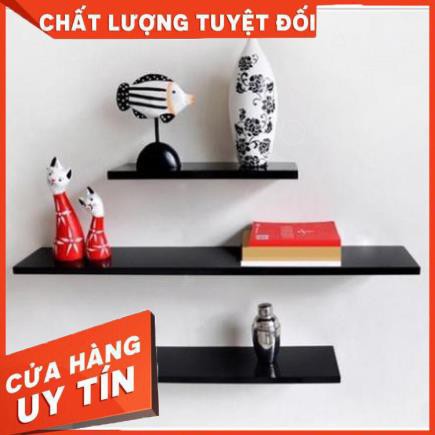 Kệ Treo Tường Combo 3 Thanh Ngang Gỗ Dài 60cm x Rộng 15cm