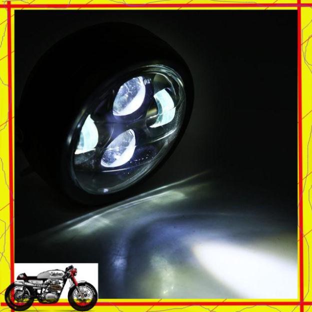GÁO ĐÈN TRÒN - Đèn pha Led 4 cầu bi, Chuyên dùng độ xe cafe racer , classic, win độ, honda  67, gn125  TRACKER SHOP