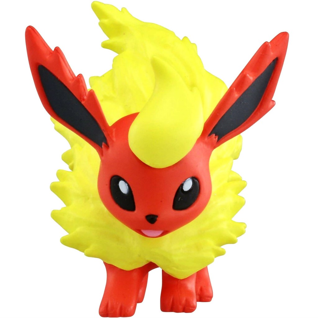 Mô Hình Pokemon Flareon của Takara TOMY Standard Size - Pokemon Figure Moncolle tiến hóa từ Eevee