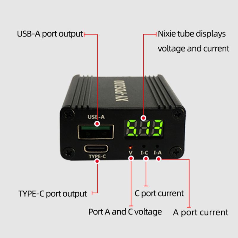 Mô Đun Sạc Nhanh Xy-Pds100 Qc4.0 Qc3.0 Type-C 100w Tiện Dụng