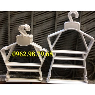 ComBo Móc Kẹp Trẻ Em Nhựa Trắng Dẻo 30C Ngắn, 10C Dài, 20 Kẹp và 10 VaiTo