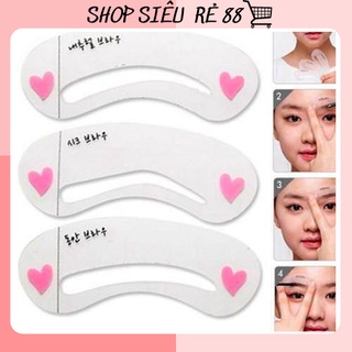 Set 3 khuôn kẻ lông mày phong cách Hàn Quốc 2160