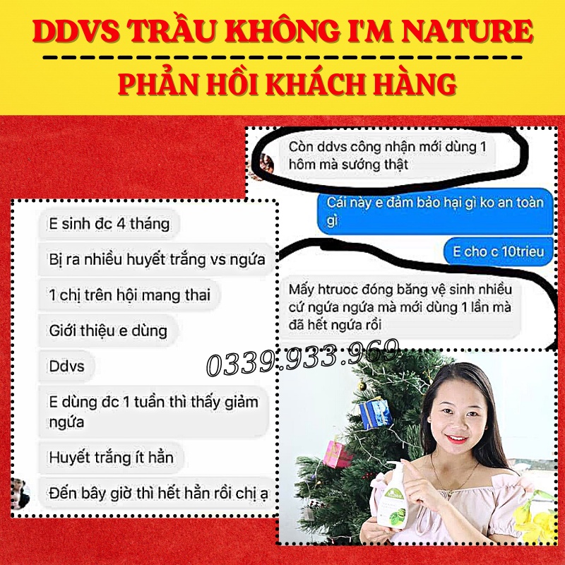 (+Quà) Dung Dịch Vệ Sinh Phụ Nữ Trầu Không I'm Nature 150ml