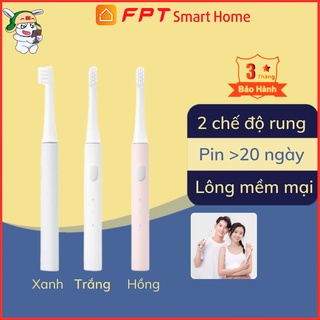 Bàn chải đánh răng điện thông minh Xiaomi Mijia T100 pin sạc kháng nước IPX7 bảo vệ nướu bàn chải đánh răng điện nhẹ 46g