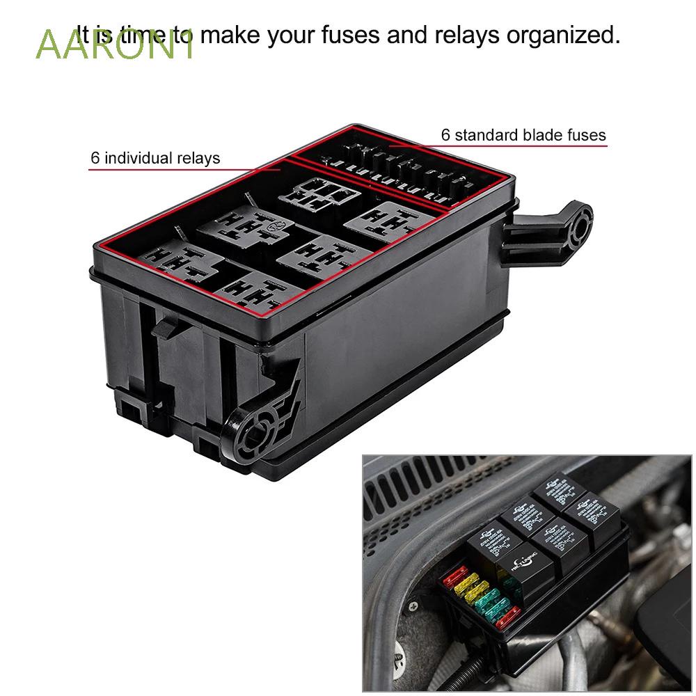 Aaron1 Hộp Cầu Chì Tự Động 12 Ngăn 6 Atc / Ato 12v 6 Rơ Le Lưỡi Dao Kim Loại Nhiều Màu Sắc Cho Tàu Thuyền