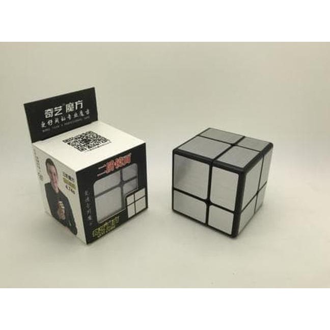 Khối Rubik 2x2 Qiyi Mirror 2x2 06c Màu Bạc / Đen