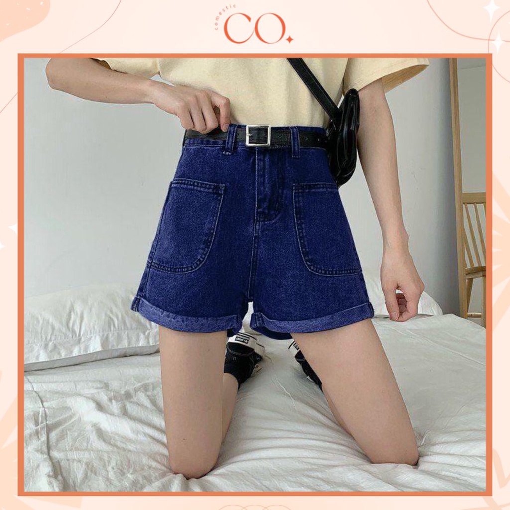 Quần Short Jean Cạp Cao_C15