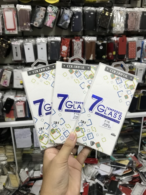 Kính cường lực Oppo F1s full màng hình đủ màu