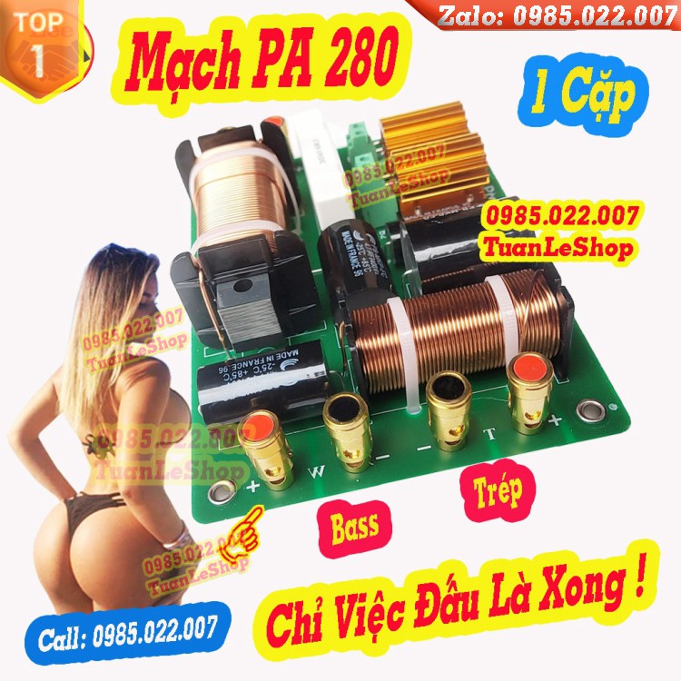 MẠCH PHÂN TẦN 2 LOA PA 280 - GIÁ 2 MẠCH LOA PA280