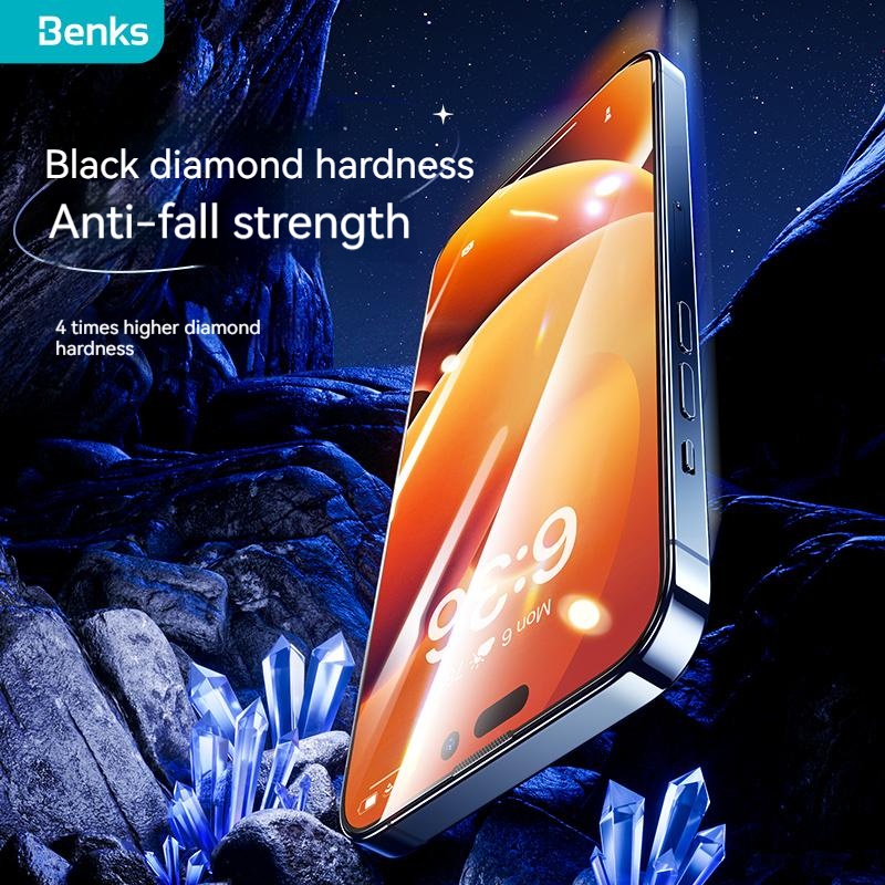 Kính Cường Lực Bảo Vệ Màn Hình Chống Bụi 0.3mm Benks VPRO Cho IPhone 14 Pro Max 14 Plus