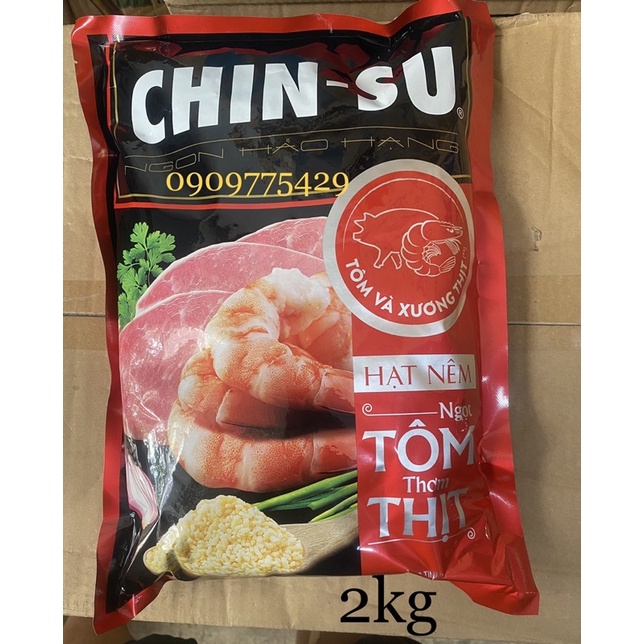 HẠT NÊM Chinsu Tôm Thịt 2kg Date mới siêu tiết kiệm