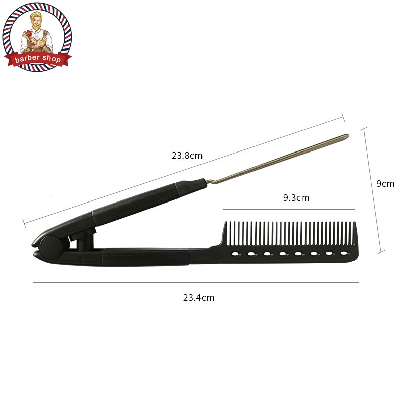 Lược Chải Tóc Thẳng Tạo Kiểu Chữ V Cho Salon 5 Màu Sắc Tùy Chọn